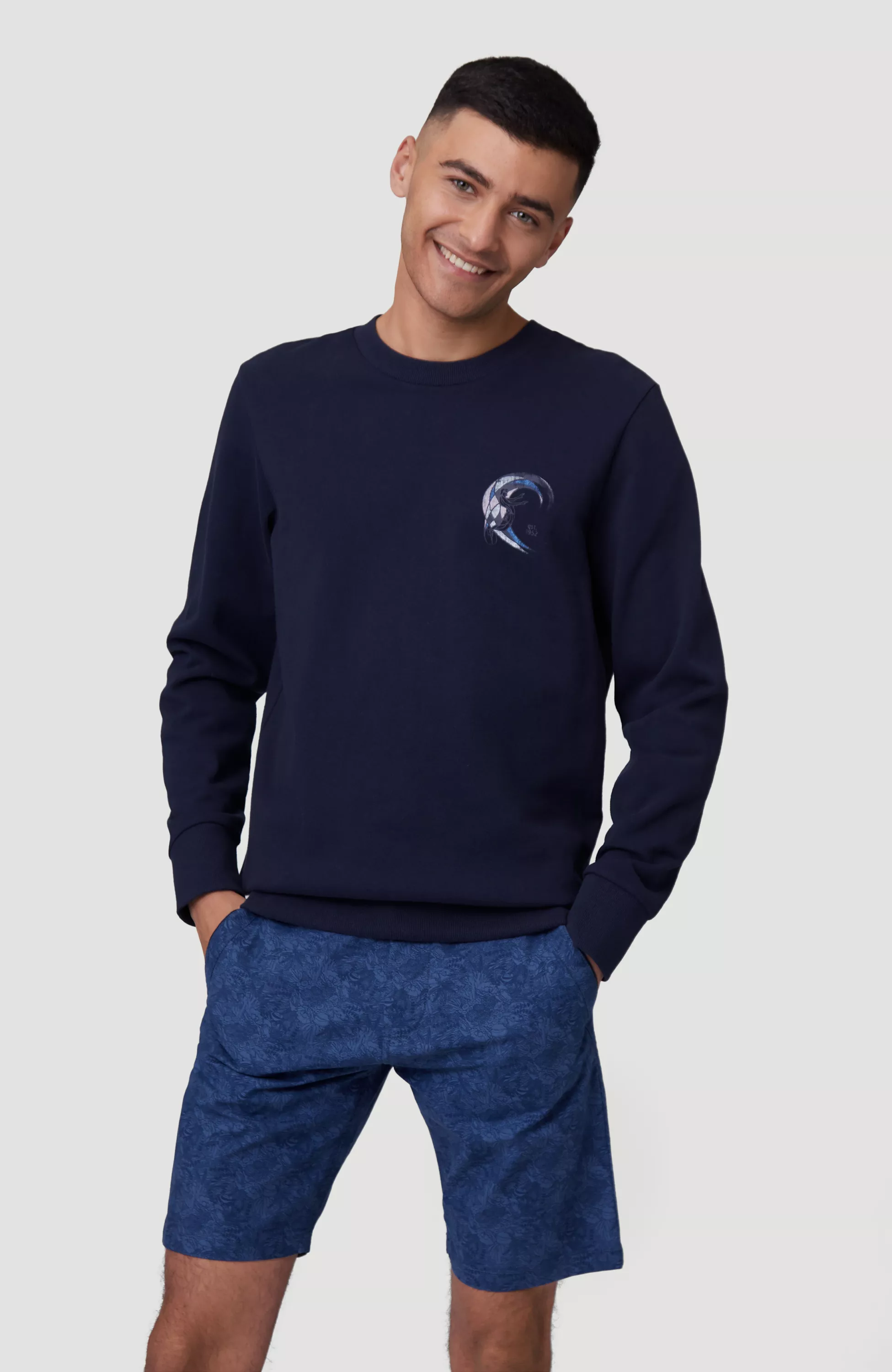 Pánska mikina bez kapucne