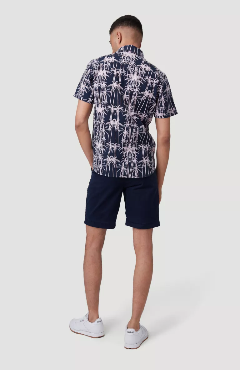 LM PALM PRINT S/SLV SHIRT
