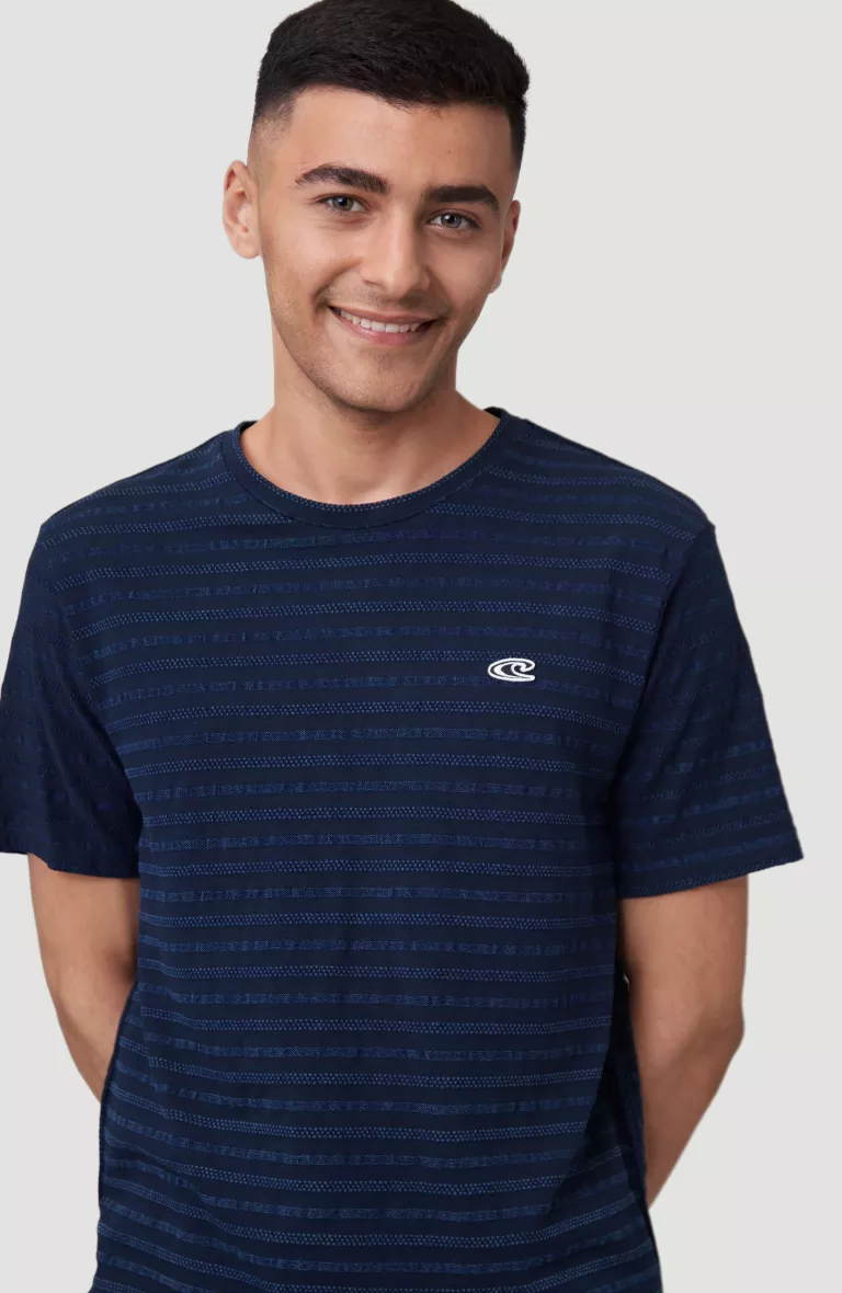 LM INDIGO JACK STRIPE T-SHIRT