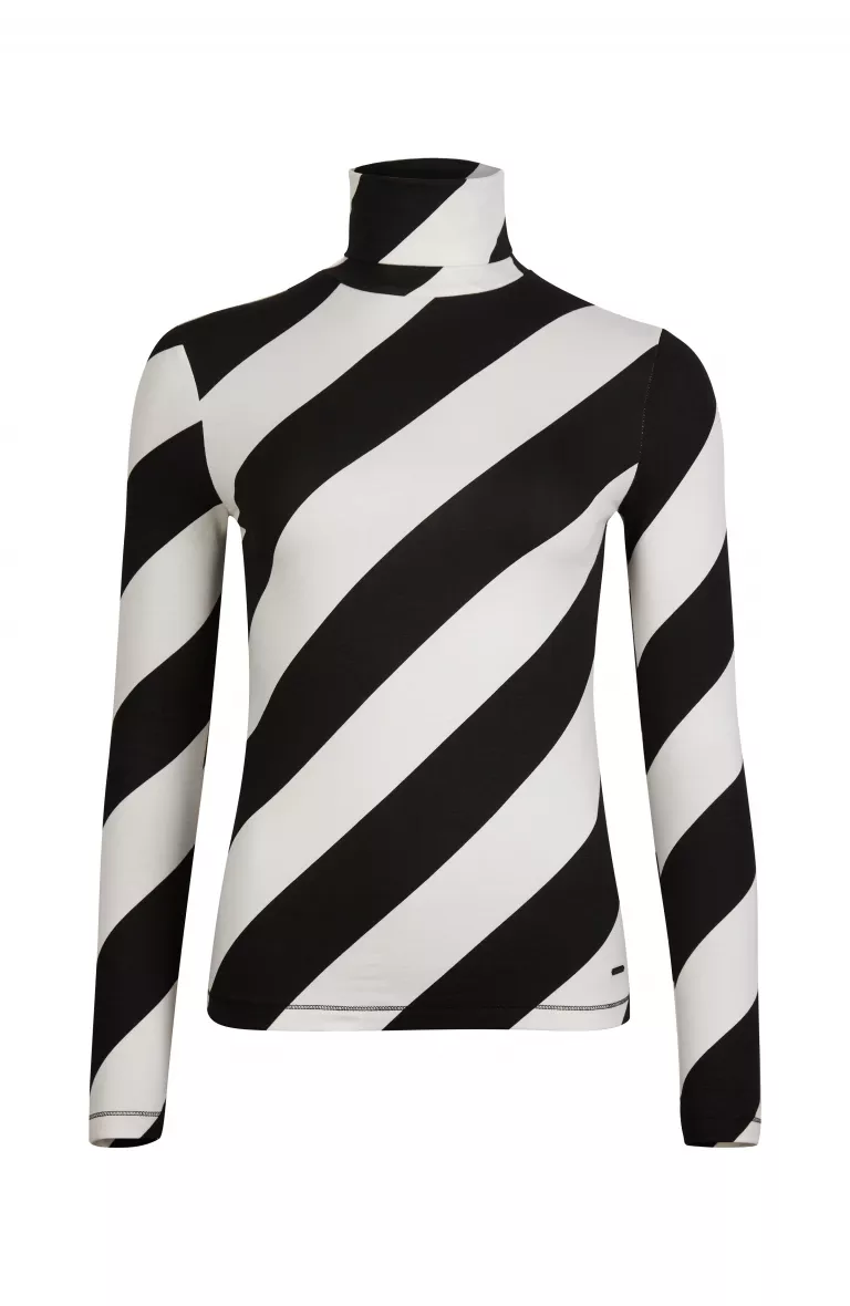 Turtle Neck Ls T-Shirt Aop