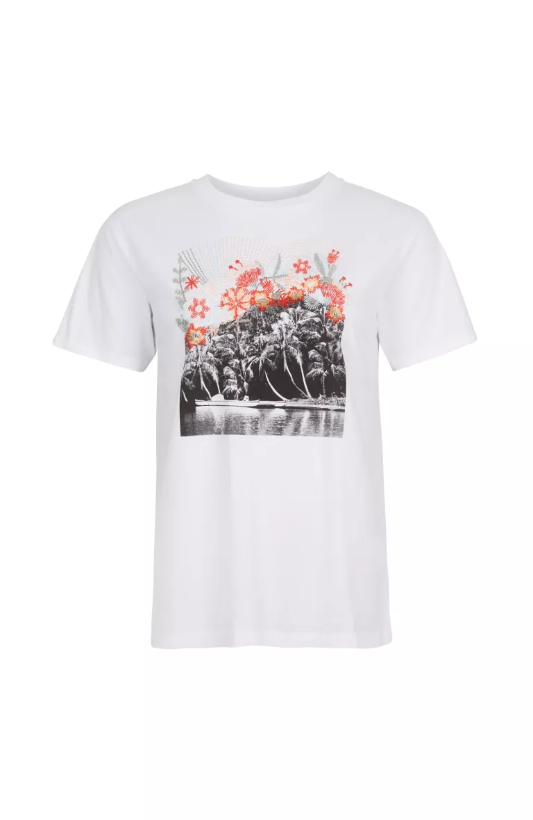 Dámske tričko s vyšívaným logom