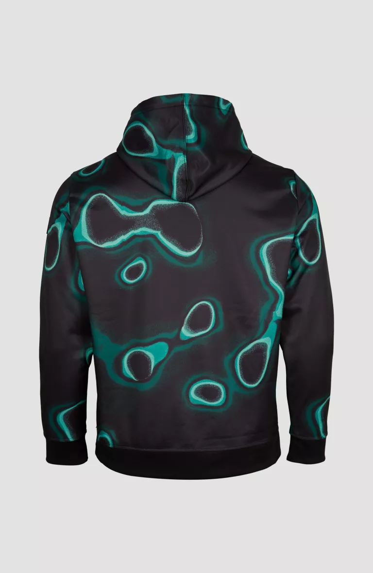 RUTILE PRINTED HOODED FLEECE