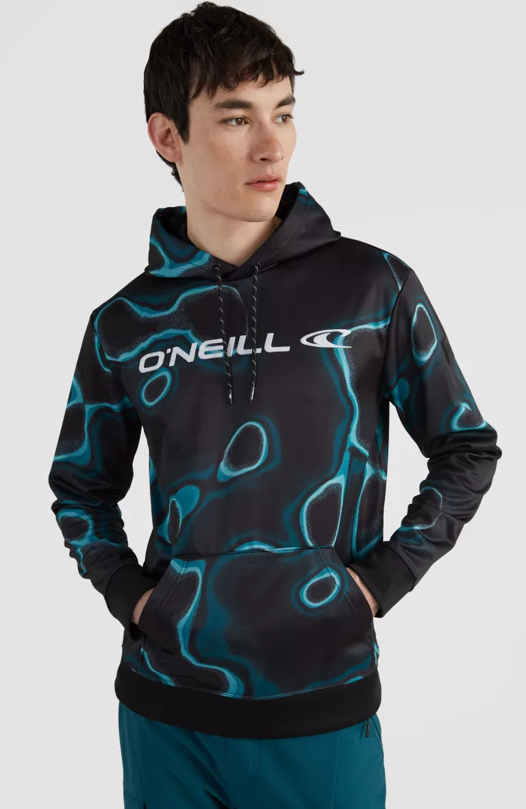 RUTILE PRINTED HOODED FLEECE