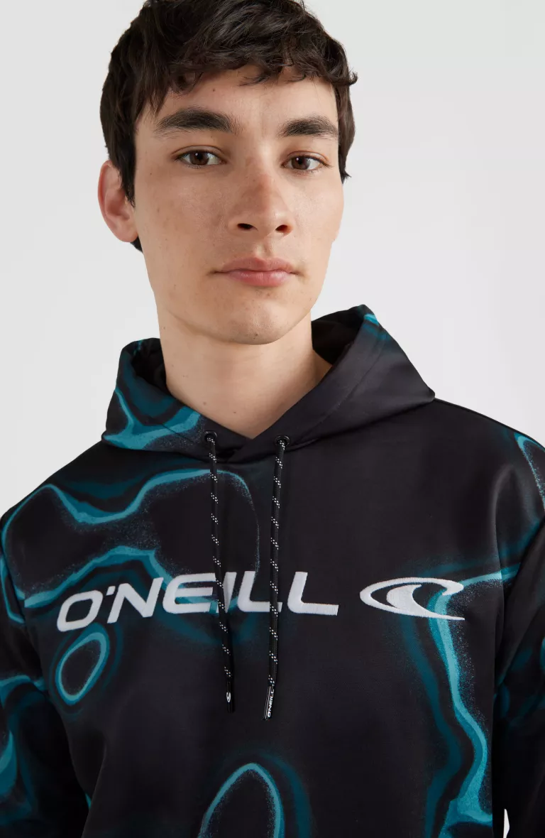 RUTILE PRINTED HOODED FLEECE