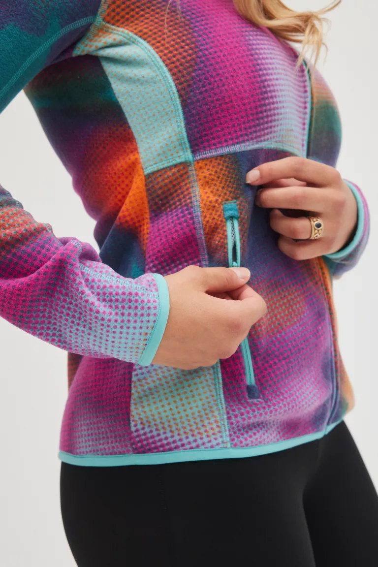 Dámska flísová mikina na celý zips